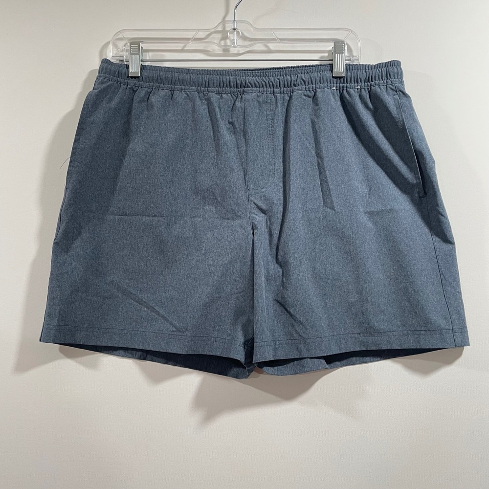 Chubbies Everywear Shorts Mens Large Blue Gray Heathered 5.5 Inch Inseam Casual